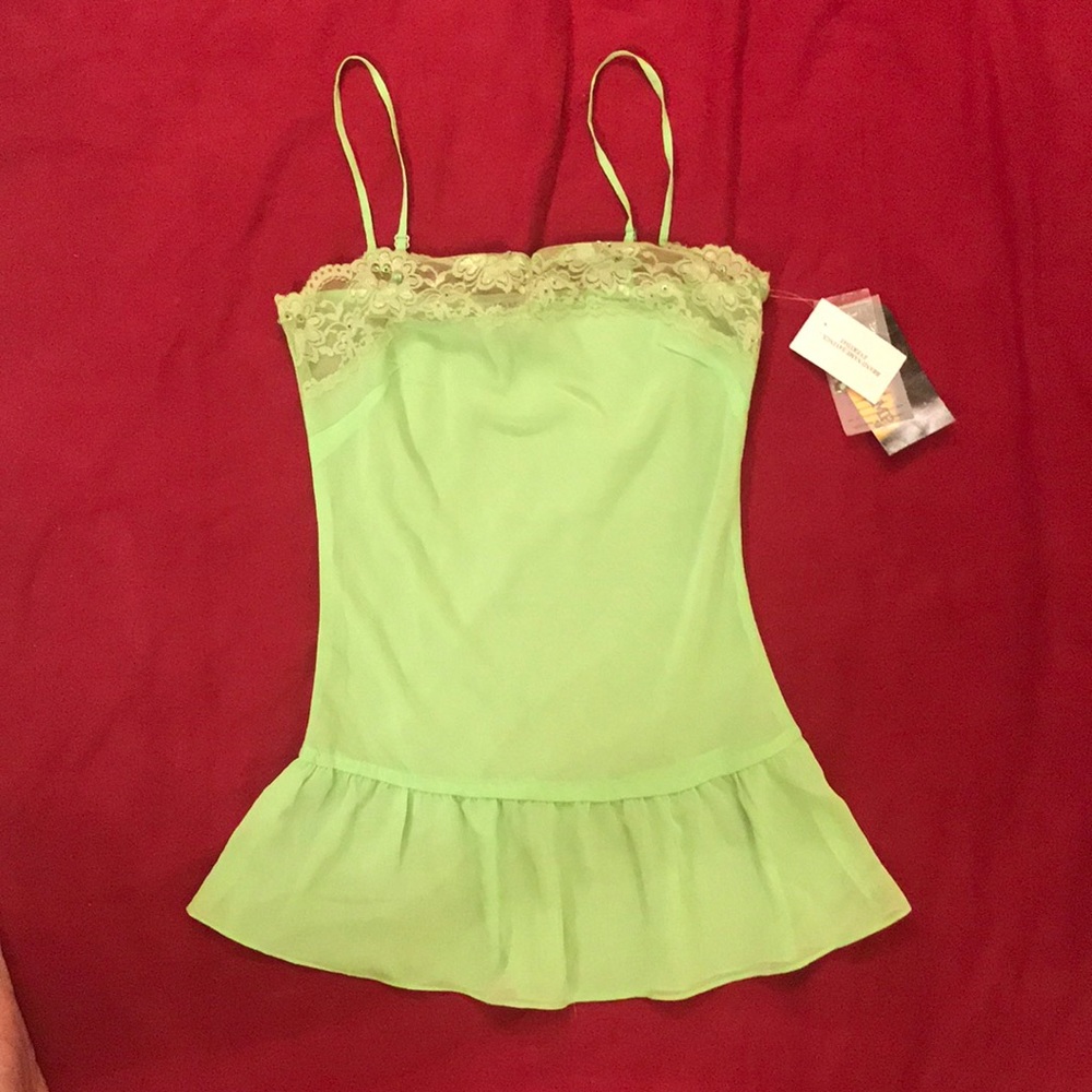3/$21 Green camisole - New
